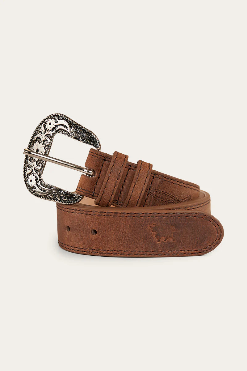 RINGERS WESTERN Lilyvale Belt- Burnt Brown