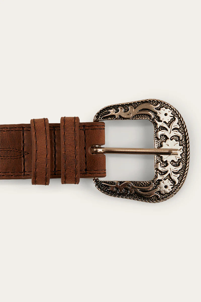 RINGERS WESTERN Lilyvale Belt- Burnt Brown