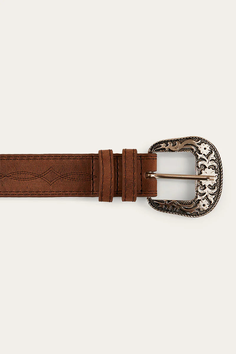 RINGERS WESTERN Lilyvale Belt- Burnt Brown