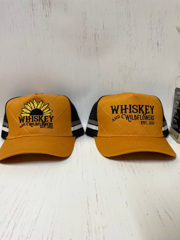 W&W Mustard Cross Stitch Trucker Cap DEC