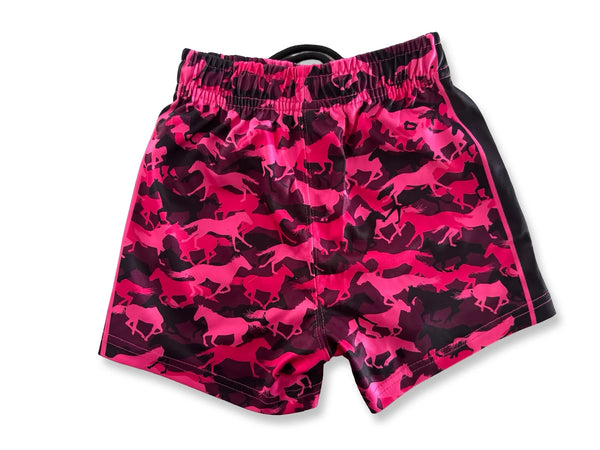 AFS 'PINK HORSES' - Footy Shorts (with pockets)