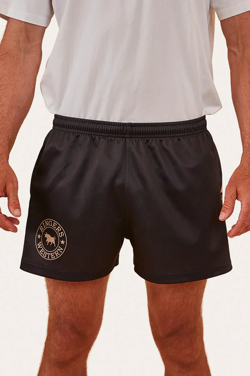 RINGERS WESTERN Unisex Footy Short - Black