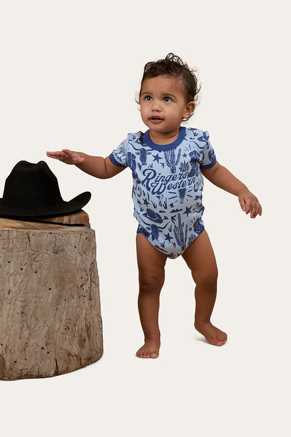 RINGERS WESTERN Boot Scootin Babies Romper - Dusk