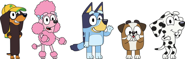 CROCS Jibbitz™ Shoe Charms - Bluey 5 Pack