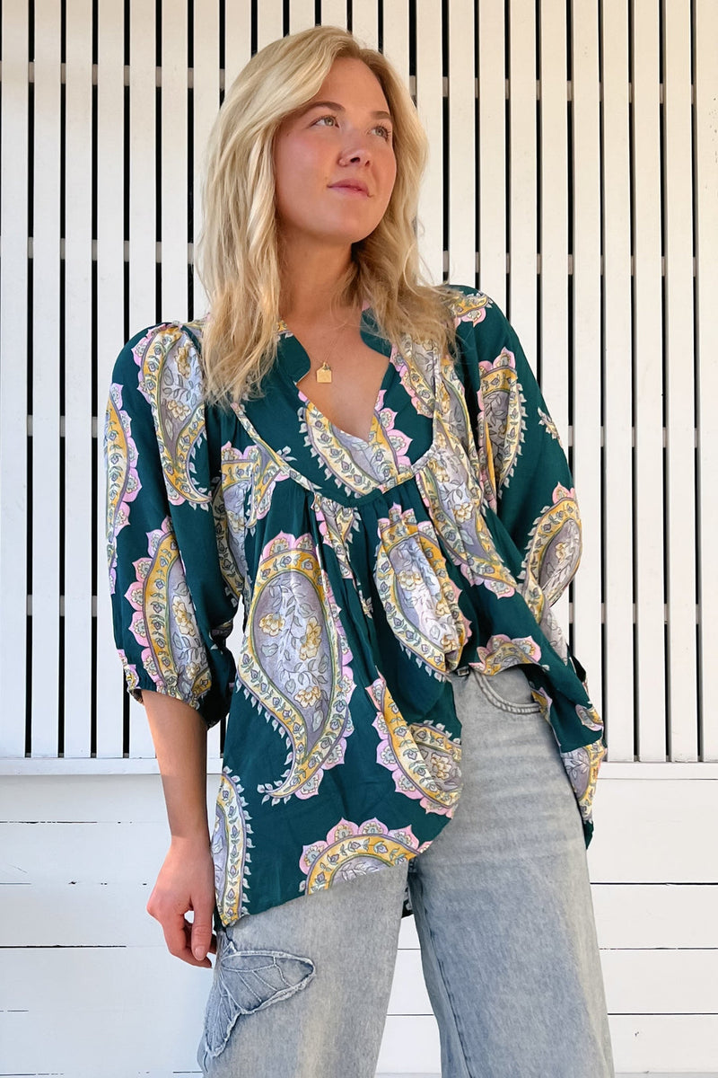 Mahala Print Boheme Blouse - Jaase