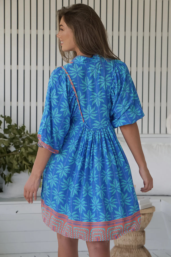 Take me on Vacay Print Boheme Mini Dress - Jaase