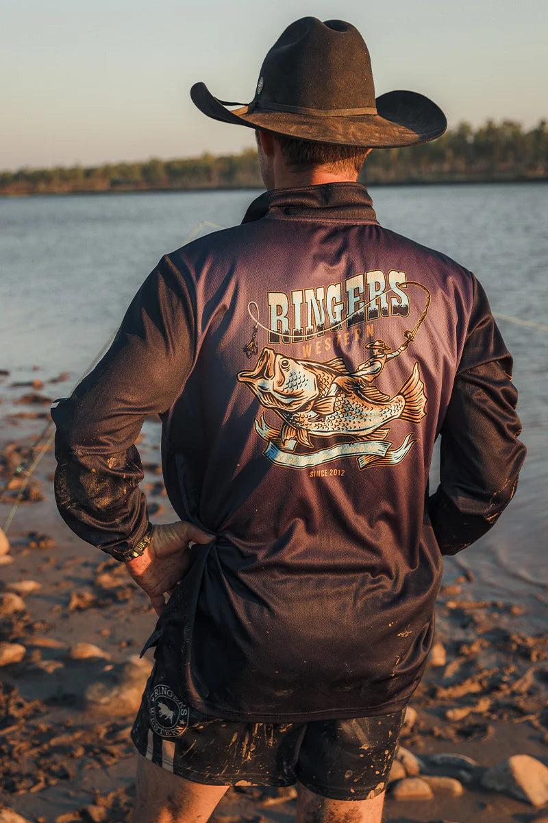 Ringers Western - Bucking Barra Fishing Jersey Navy (Copy)