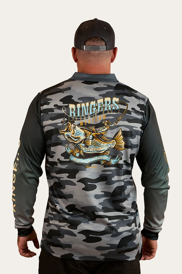 Ringers Western - Bucking Barra Fishing Jersey Black (Copy)