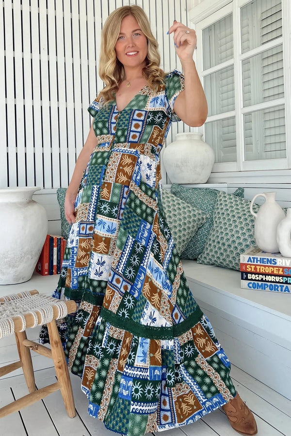 JAASE Carmen Maxi - Emerald Cove Print