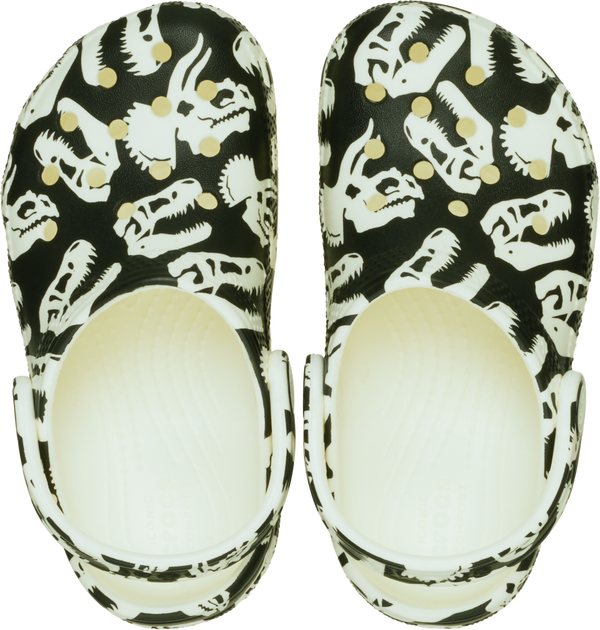 TODDLER CLASSIC CLOG - Dino Glow Green