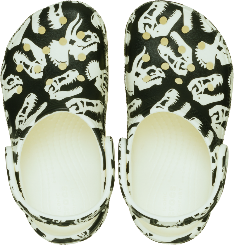 TODDLER CLASSIC CLOG - Dino Glow Green