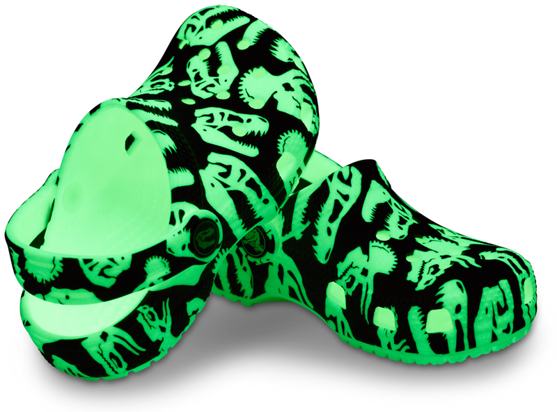 TODDLER CLASSIC CLOG - Dino Glow Green