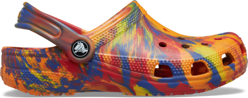 TODDLER CLASSIC MARBLED CLOG - Orange Zing / Multi