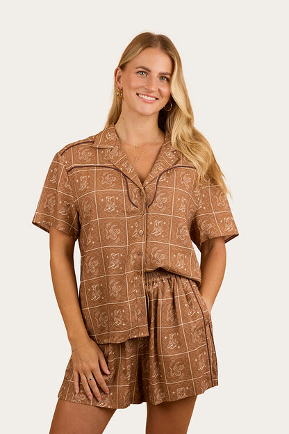 Ringers Western Cody Womens Shirt - Almond