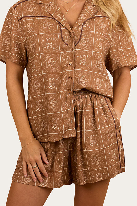 Ringers Western Cody Womens Short - Almond