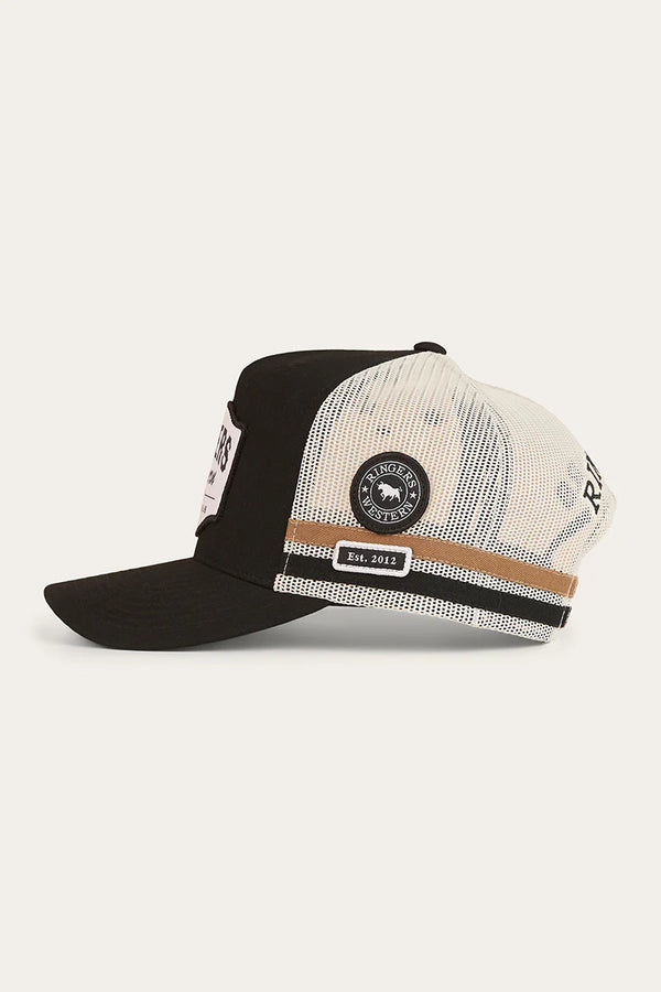 RINGERS WESTERN Country Club Deep Fit Trucker Cap - Black