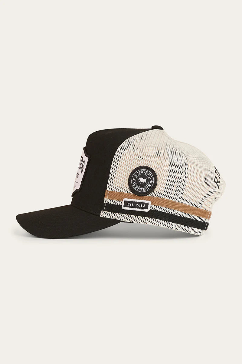 RINGERS WESTERN Country Club Deep Fit Trucker Cap - Black