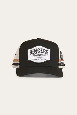RINGERS WESTERN Country Club Deep Fit Trucker Cap - Black