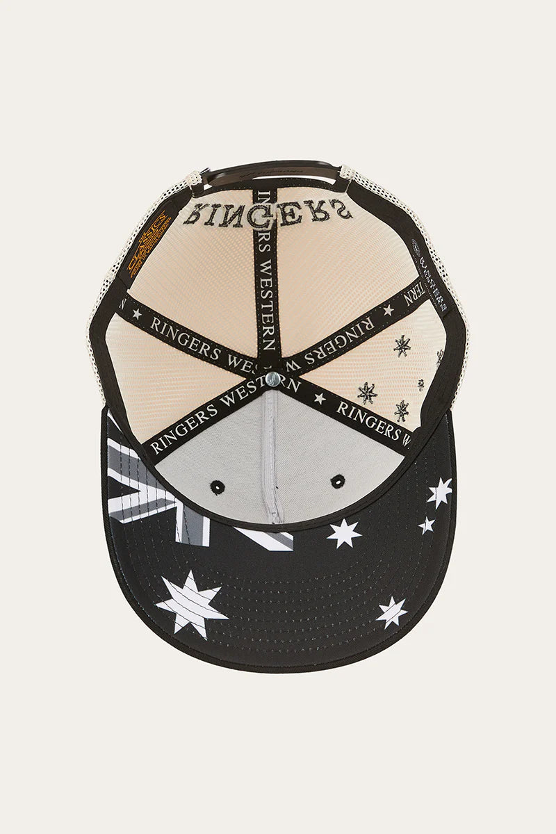 RINGERS WESTERN Country Club Deep Fit Trucker Cap - Black