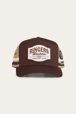 RINGERS WESTERN Country Club Deep Fit Trucker Cap - Saddle Brown