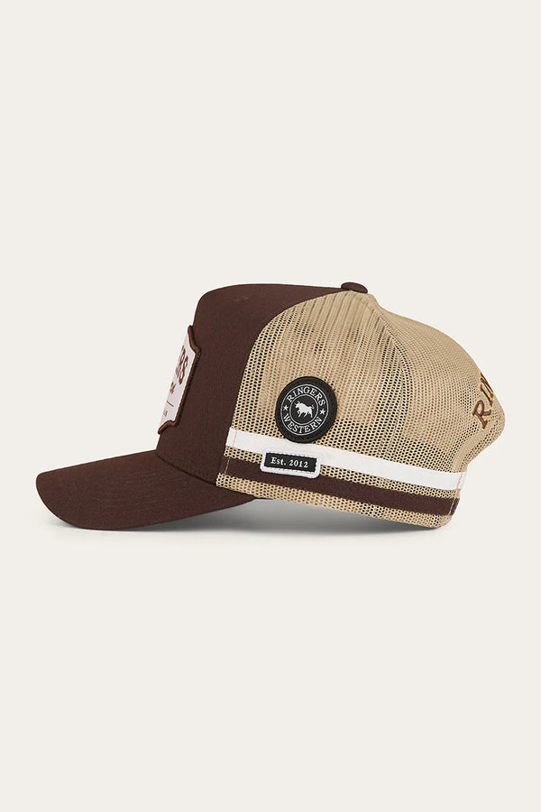 RINGERS WESTERN Country Club Deep Fit Trucker Cap - Saddle Brown