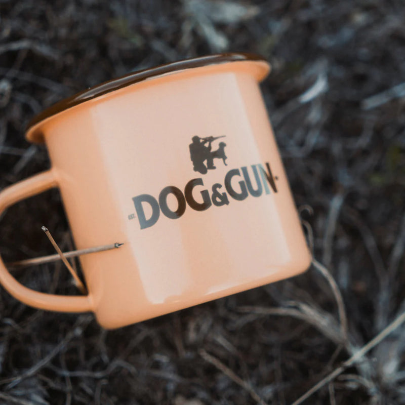 Desert Clay Enamel Mug - Dog & Gun