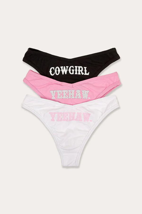 RINGERS WESTERN Darlin Womens Brief 3 Pack- Multi