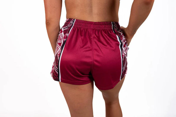 AFS "MAROON BOOMERANG" Footy Shorts (With Pockets)