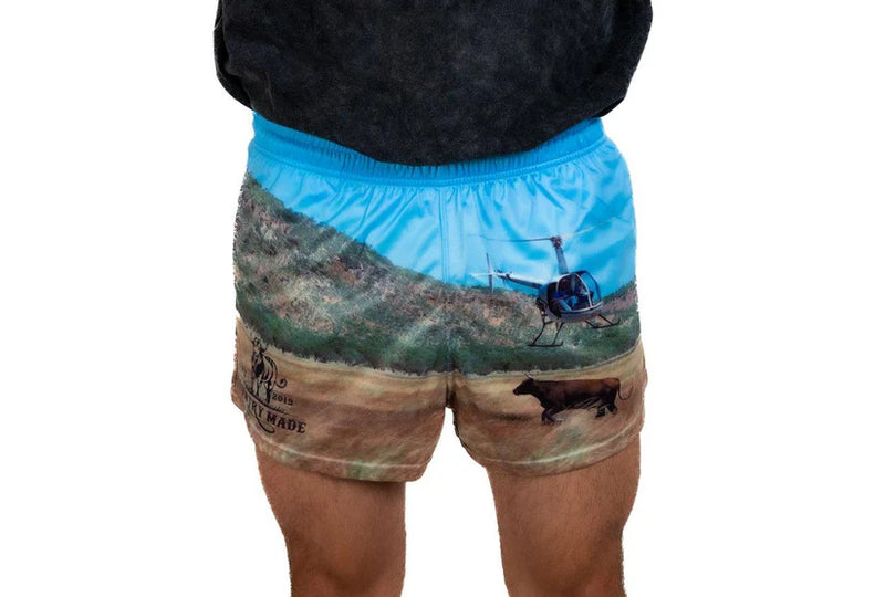 AFS "HELICOPTER MUSTER" Footy Shorts (With Pockets)