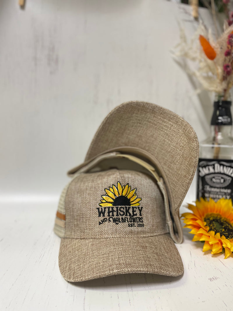 W&W Hessian with Beige & Brown Trucker Cap MAR