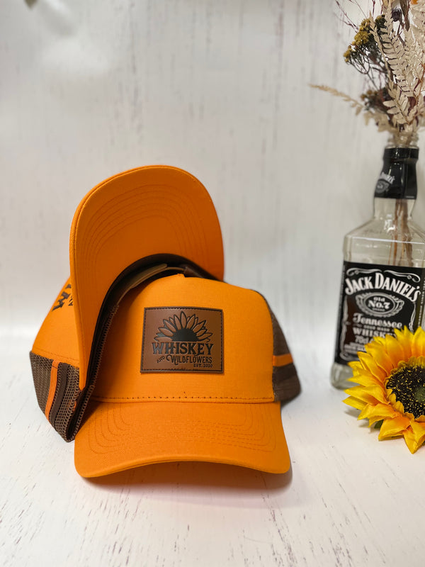 W&W Neon Orange & Brown Trucker Cap DEC