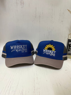 W&W Royal Blue & Dark Grey Trucker Cap DEC