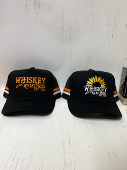 W&W Black Orange & White Trucker Cap DEC