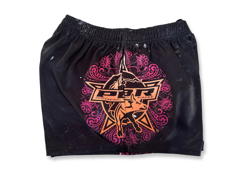AFS Official Pink Paisley Footy Shorts- With Pockets