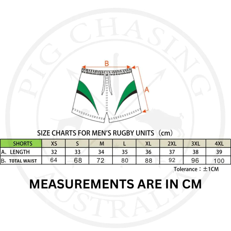 PCA Footy Shorts - Yellow Stripe OG