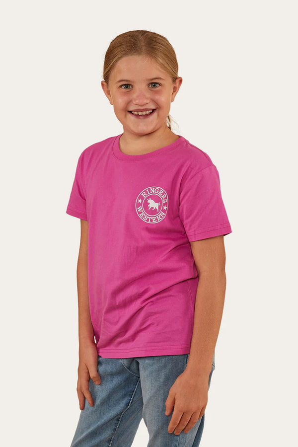 RINGERS WESTERN Signature Bull Kids Classic T-Shirt - Candy/White