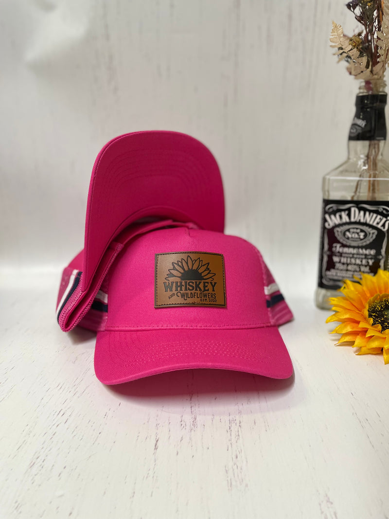 W&W Hot Pink White & Black Trucker Cap DEC