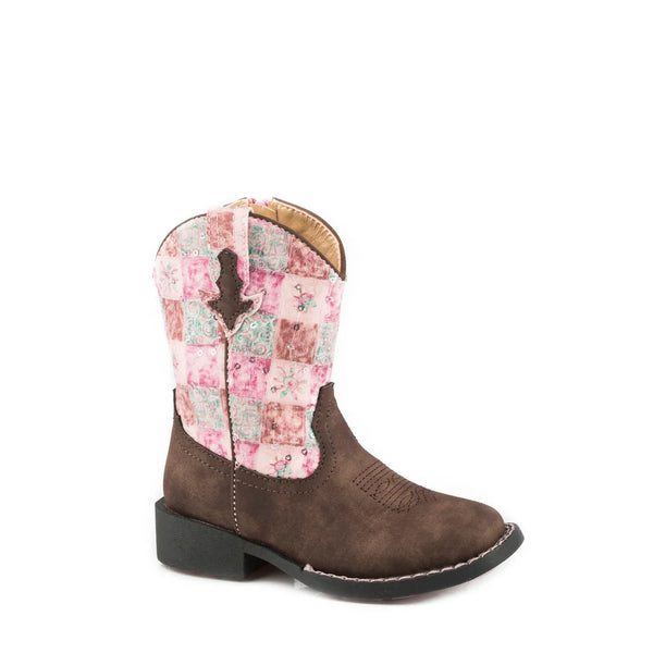 FLORAL SHINE LITTLE KIDS BROWN/PINK
