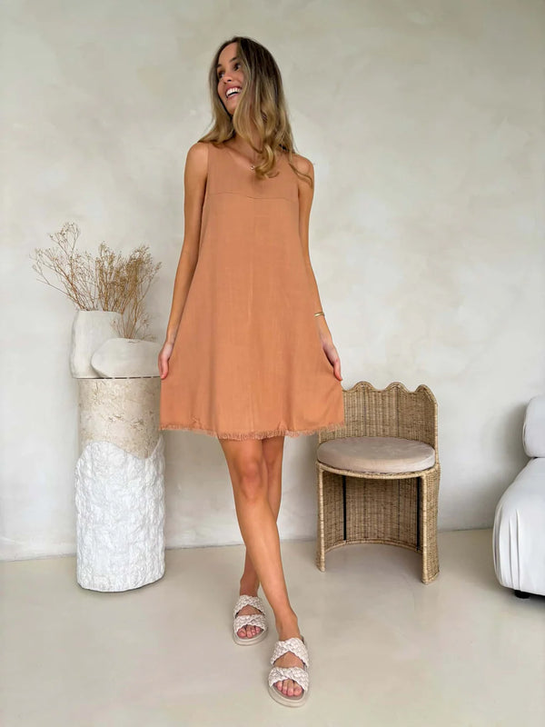 MYLK The Label - Freya Dress - Caramel