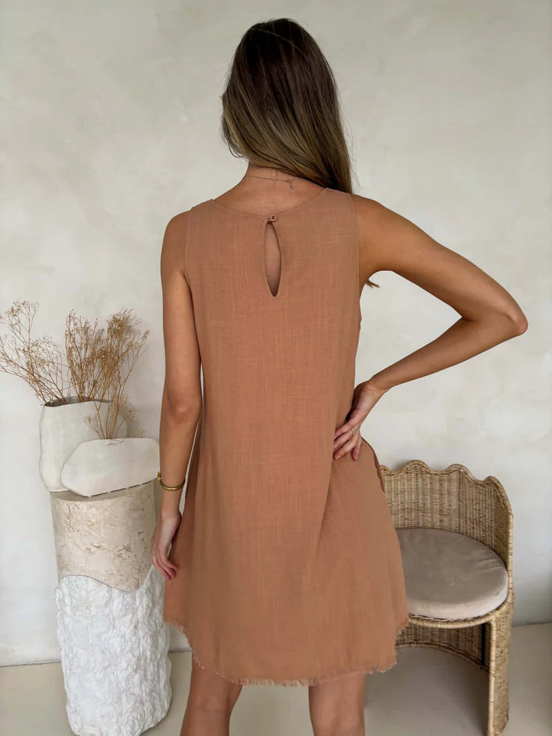 MYLK The Label - Freya Dress - Caramel