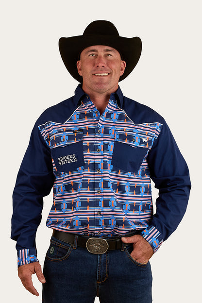 RINGERS WESTERN Friday Night Mens Limited Edition Work Shirt - Navy