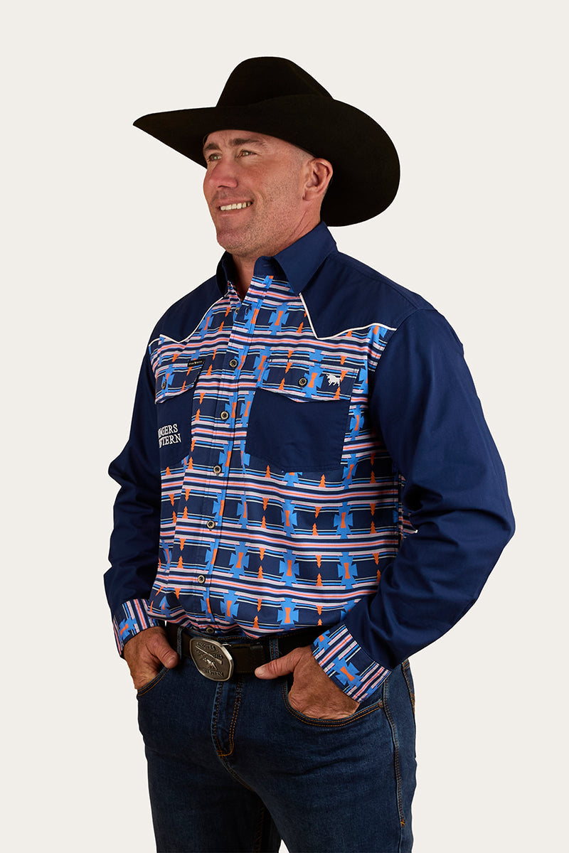 RINGERS WESTERN Friday Night Mens Limited Edition Work Shirt - Navy