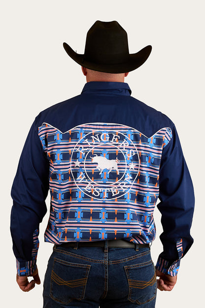 RINGERS WESTERN Friday Night Mens Limited Edition Work Shirt - Navy