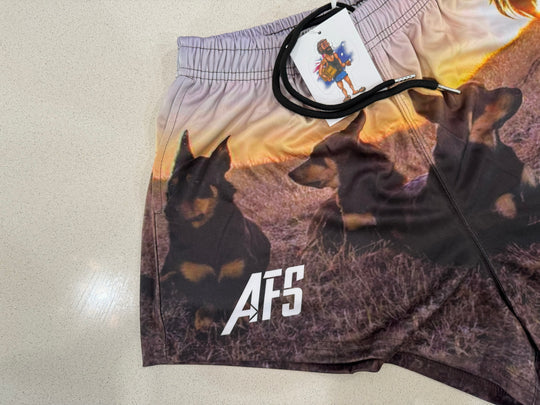 AFS "RESTING KELPIES!" Footy Shorts (With Pockets) (Copy)