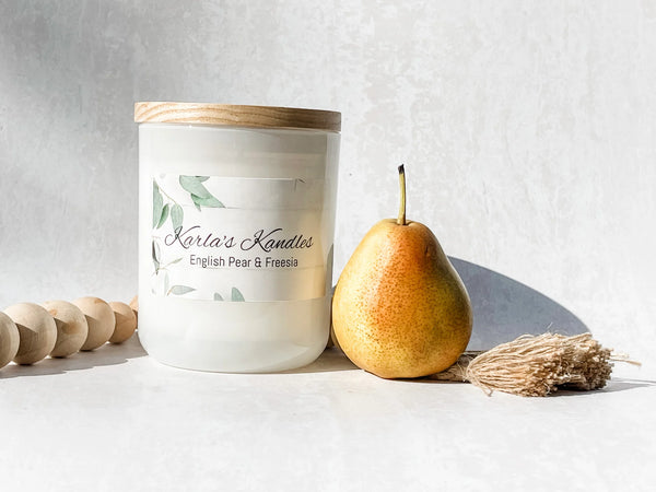 Karla's Kandles-Green Pear & Guava SOY CANDLE