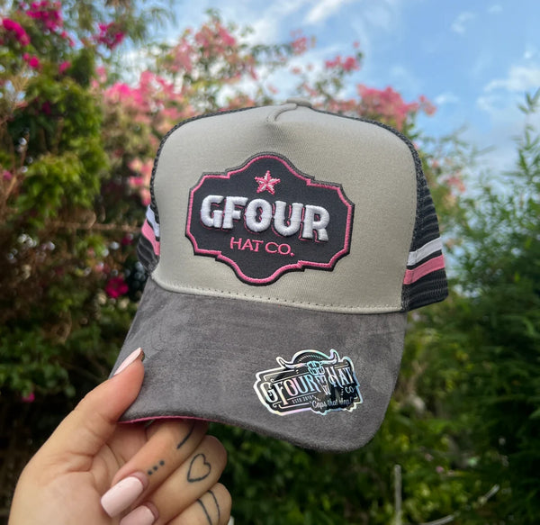 GFour Grey Suede "Lady Grey" - Grey Deep Fit Trucker (Copy)