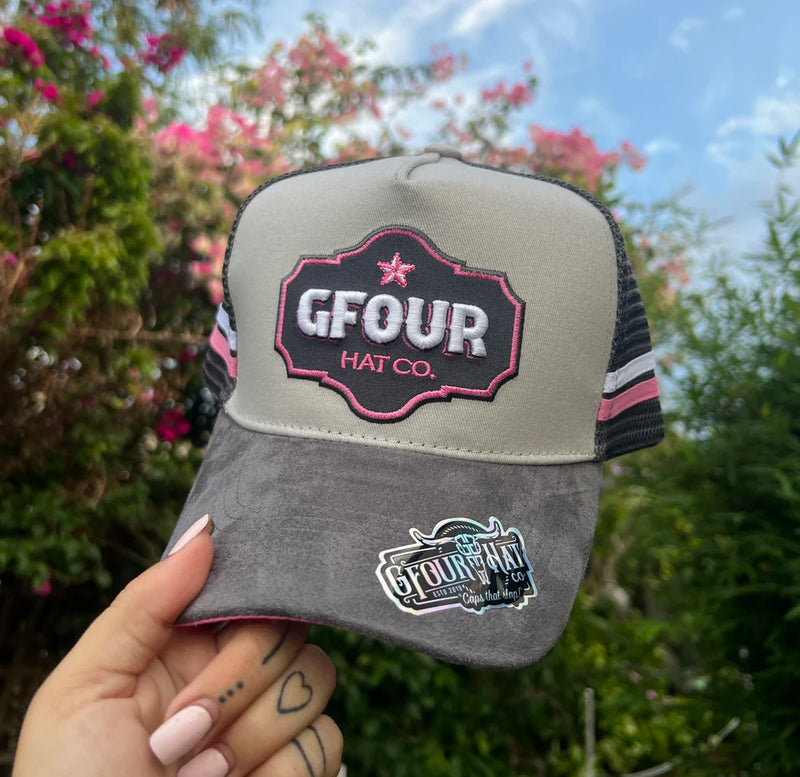 GFour Grey Suede "Lady Grey" - Grey Deep Fit Trucker (Copy)