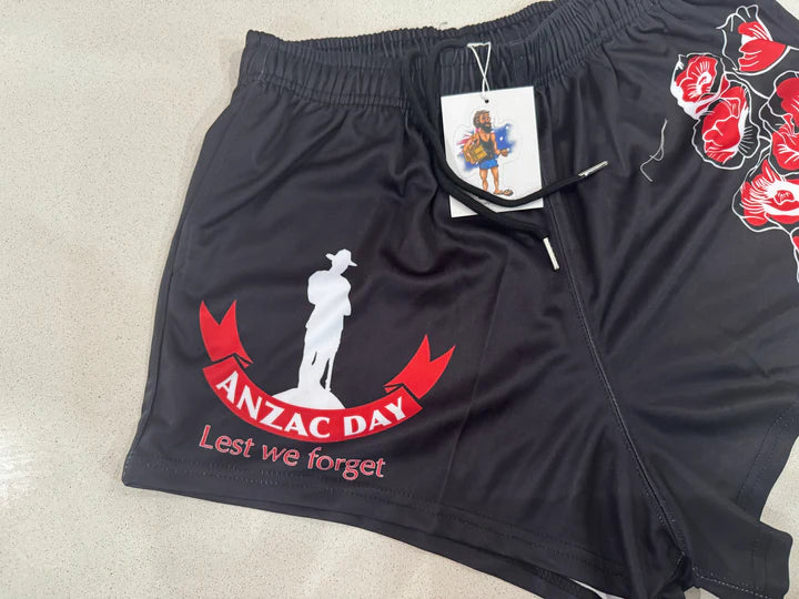 AFS "ANZAC DAY" Footy Shorts (With Pockets)