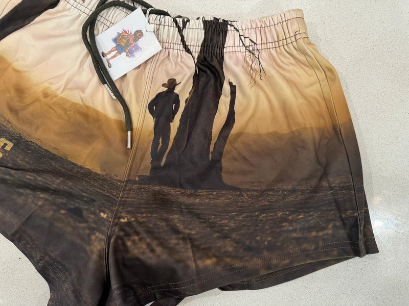 AFS Man in Dust! Footy Shorts - With Pockets