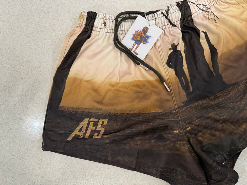 AFS Man in Dust! Footy Shorts - With Pockets